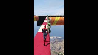 GTA 5 EPIC RAGDOLL SHOW SPIDERMAN VS COLOUR MINIONS FALLS amp FAILS LIVE GTA V gta [upl. by Emelia]