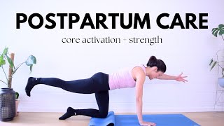 Postpartum Care  Movements for Core Activation amp Core Strength Series Part Three [upl. by Nesto]