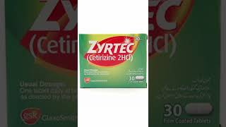 Zyrtec tablets benefits side effects uses in urduCetirizine 2 HCL [upl. by Kos402]