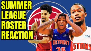 Detroit Pistons Summer League roster breakdown  reaction and players to watch [upl. by Cameron]