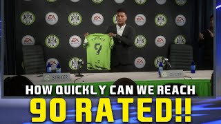 HOW QUICKLY CAN WE REACH 90 RATED IN FIFA 22 PLAYER CAREER MODE [upl. by Marielle]