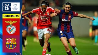 HIGHLIGHTS  Benfica vs Barcelona  UEFA Womens Champions League 202324 Español [upl. by Airret]