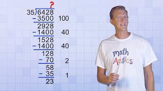 Math Antics  Division With Partial Quotients [upl. by Mendel]