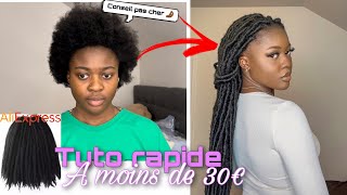 TUTO FAUSSES LOCKS facile rapide sans crochet et pas cher ft Ana luisa [upl. by Atiuqa]