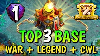 TOP 3 TH16 LEGEND Base Link 2024  BEST Town Hall 16 LEGENDCWLWAR Base Link  clash of clans🤩 [upl. by Trebeh]