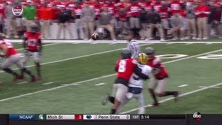 Missed Pass Interference 2 OT Michigan vs Ohio State [upl. by Oruasi658]