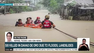 Davao region reels from deadly floods landslides  ANC [upl. by Airtina289]