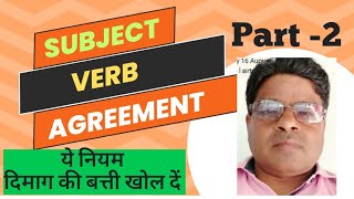 SubVerb Agreement ll Subject Verb Agreement ll Part2 ll English grammar [upl. by Suryc]