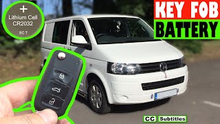 How to Replace Battery in VW T5 Key Fob  VW T5 Key Fob Battery Change [upl. by Vezza712]