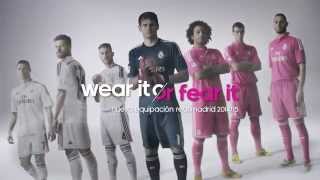 New adidas Real Madrid 201415 kit Wear it or fear it  ORIGINAL SPOT [upl. by Atsirk502]