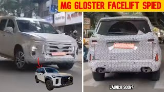 2024 MG Gloster Facelift Spied  Features  Changes  Launch Soon [upl. by Rabi]