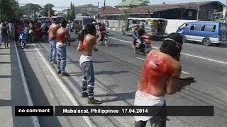 Selfflagellation during Holy week in Philippines [upl. by Graner175]