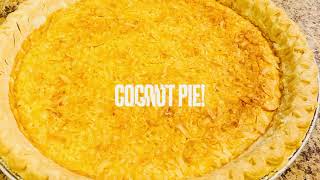 How To Make An Old Fashioned Coconut Pie [upl. by Harhay]