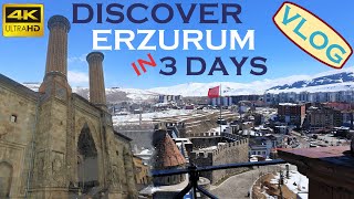 Discover Erzurum City  Turkey Winter Destinations  4K ULTRA HD  VLOG [upl. by Hallee175]