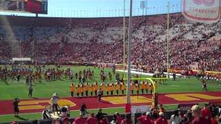 USC Trojan Marching Band 2011 post game playing [upl. by Eussoj979]