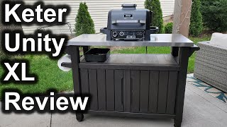 Keter Unity XL GrillingPrep Outdoor Work Table Review [upl. by Burleigh588]