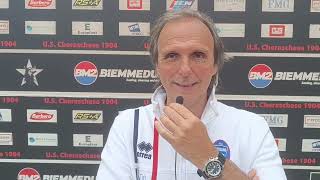 CherascheseFossano 03 Mister Merlo quotSiamo pronti per i playoff con una rosa allaltezzaquot [upl. by Wallach]