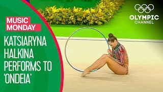 Katsiaryna Halkinas Hoop Routine at Rio 2016  Music Monday [upl. by Jannery]