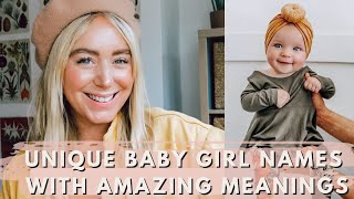 Rare Unique Baby Girl Names With Insanely Beautiful Meanings SJ STRUM Baby Name Expert [upl. by Mccarthy]