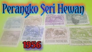 Perangko Seri Hewan 1956 old Indonesian stamps [upl. by Hazel700]