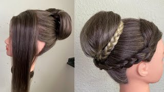 ￼High Bun With Claw Clip  Hairstyle For Long Hair 2024  My daughters hairstyle ideas [upl. by Breskin]