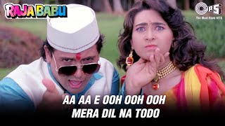 A Aa E Ee Mera Dil Na Todo  Raja Babu  Govinda amp Karisma Kapoor  Abhijeet  Tips Official [upl. by Gare609]