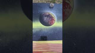 Custom Planet Painting FINISHED PRODUCT art artist paint painting trending grimmster [upl. by Thurlough]