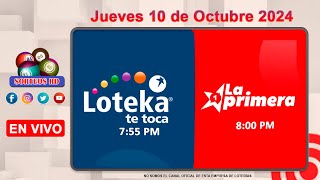 Loteka y la Primera en vivo 🎰 │Jueves 10 de Octubre 2024– 755 PM [upl. by Bernice]