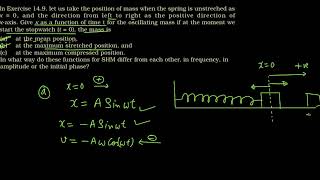 Ncert 11th Oscillations Q1410 [upl. by Korb534]