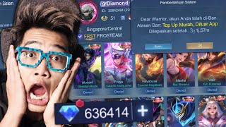 Sudah 3 Tahun di Ban Balik Lagi Akun Sultan 78000000 Top Up Punya Semua Skin di Mobile Legend [upl. by Nnylarak]