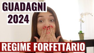 REGIME FORFETTARIO 2024 tasse partita iva con esempi [upl. by Ardnoid]