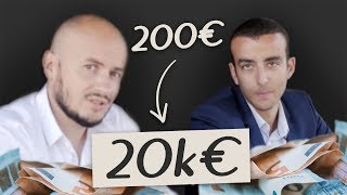 Il investit 200 EUROS et en gagne 20 000 😮 [upl. by Sarson]