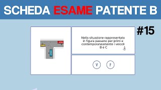 SCHEDA ESAME PATENTE B 2024 15 [upl. by Navaj473]