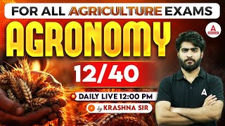 Agronomy 1240  Agriculture Exam Preparation 2024  UPSSSC AGTA  IBPS AFO  By Krashna sir [upl. by Cut]