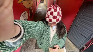 Quick amp Easy checkered crochet beanie tutorial [upl. by Wylde879]