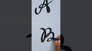 cursive cursivewriting calligraphyhandwriting abcd handwriting art [upl. by Fernas29]