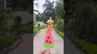 Kind girl eating watermelon ice cream 🍧 watermelon ice cream 🍓 eye candy shorts [upl. by Ramahs]