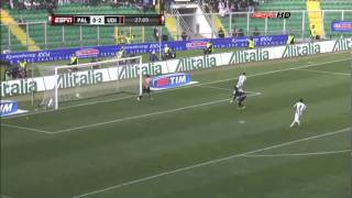 US Palermo vs Udinese Calcio 07 Gol bicicleta de Alexis Sánchez 03 [upl. by Analiese763]