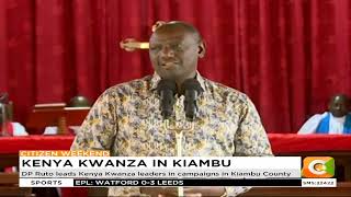 DP Ruto leads Kenya Kwanza leaders in campaigns in Kiambu County [upl. by Amo]