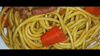 PANCIT CANTON BUDGET RECIPE l Filipino style [upl. by Hahsi868]