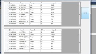 Reading data from DataGridView to DataGridView in C [upl. by Samul]