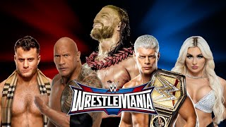 Wrestlemania 41 Early Match Card Predictions [upl. by Ynittirb]