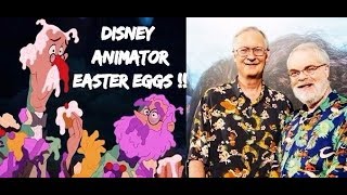 Disney Easter Eggs Animators Ron Clements John Musker Movies Moana Princess and Frog Little Mermaid [upl. by Kermie721]