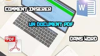 Comment insérer un document PDF dans un fichier word [upl. by Kotick]