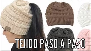 GORRO PARA CHONGO TEJIDO PASO A PASO EN 2 AGUJAS [upl. by Yroc]