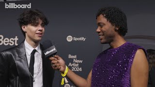 Landon Barker Teases New Track quotOver Youquot amp Talks Performing  Spotify Best New Artist Party 2024 [upl. by Acenes]