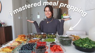 THE ULTIMATE HEALTHY MEAL PREP  a weeks worth of easy amp yummy recipes  grocery list [upl. by Anthiathia]