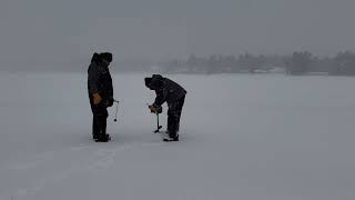 News Advocate Bear Lake Ice Fishing Prep clip [upl. by Amar122]