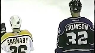 Stu Grimson vs Matthew Barnaby Round 2 [upl. by Milissa]