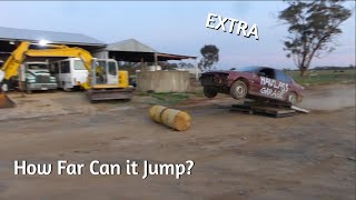 MASSIVE JUMPS IN A HOLDEN COMMODORE  Haulass Garage Extra Episode 1 [upl. by Anialram]